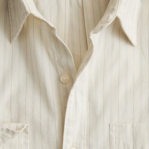 NWT J Crew Secret Wash cotton poplin shirt with point collar - M - Picture 2 of 3